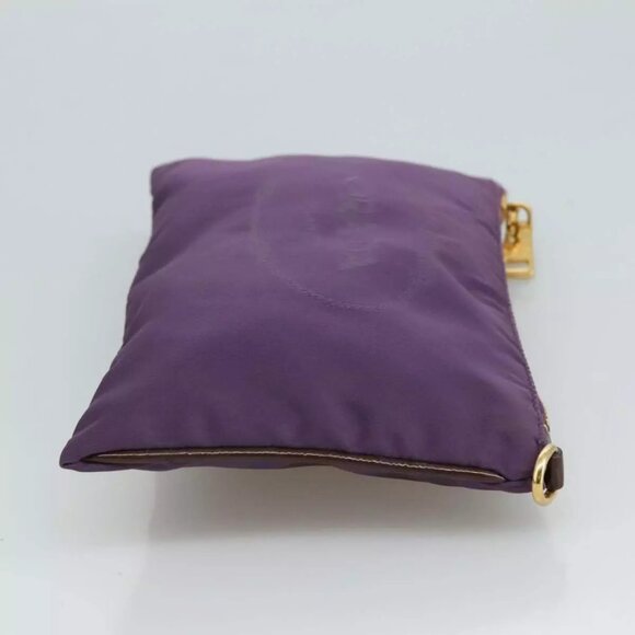 PRADA Pouch Nylon Purple Auth yk16822 - Picture 11 of 16